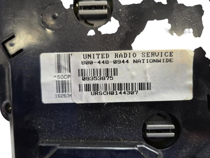 1998 Oldmobile Bravada Instrument Cluster Assembly OEM 09353875