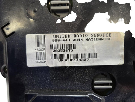 1998 Oldmobile Bravada Instrument Cluster Assembly OEM 09353875