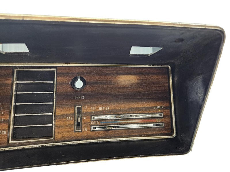 72 Oldsmobile Dash Heater Control and Bezel w/o AC 411367