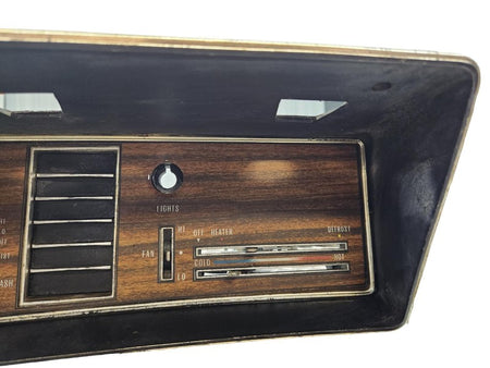 72 Oldsmobile Dash Heater Control and Bezel w/o AC 411367