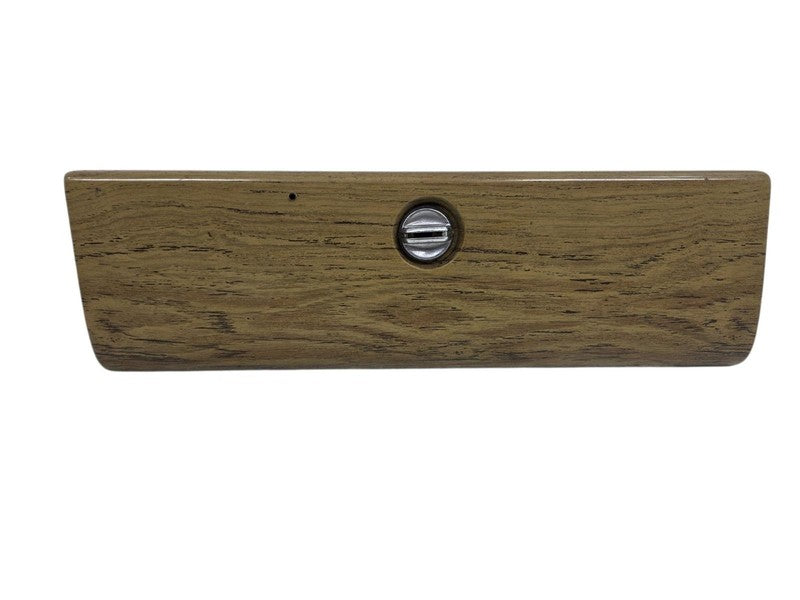 84-91 Jeep Grand Wagoneer Glove Box Door Woodgrain w/ Lock OEM 5500769
