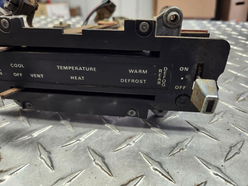 Dash Heater Control removed from 1973 Ford Full Size w/o AC