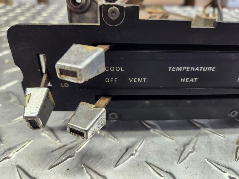 Dash Heater Control removed from 1973 Ford Full Size w/o AC