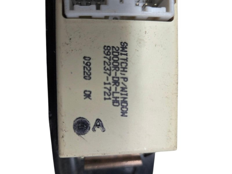 01-04 Isuzu Rodeo 2 Door 00 Amigo Driver Master Power Window Lock Swit