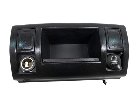 03-04 Jeep Grand Cherokee WJ Lower Center Dash Bezel Cubby Power Outle
