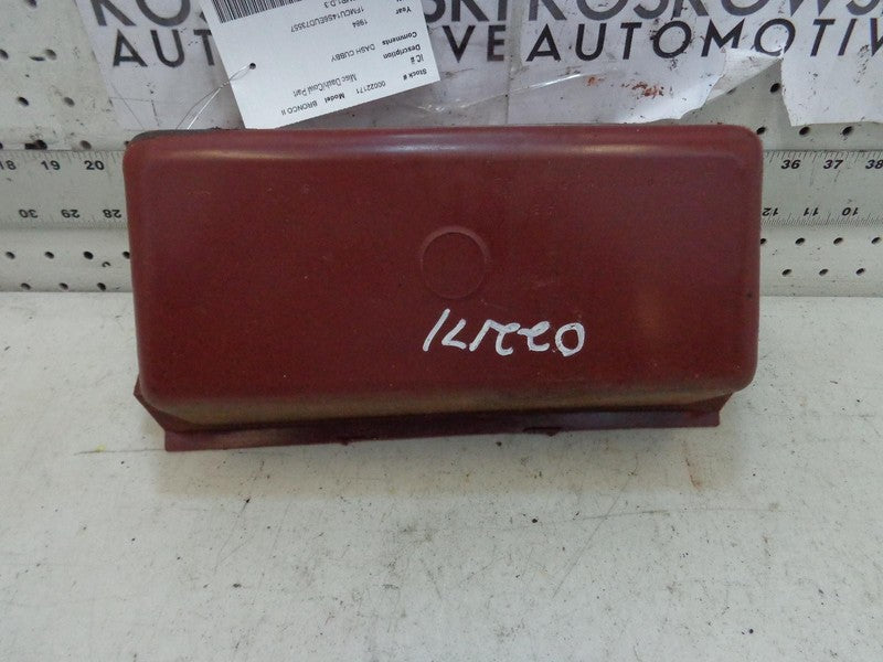84 - 88 Ford Bronco II Dash Storage Cubby Bin Tray Maroon Red OEM Rang