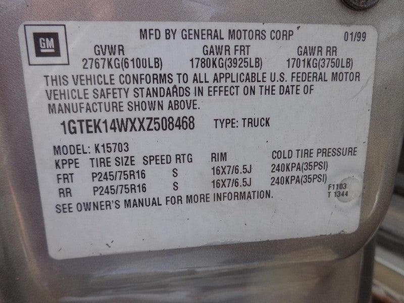 Pulley Water Pump Cooling Fan fits Chevrolet GMC K1500 OEM 12550053