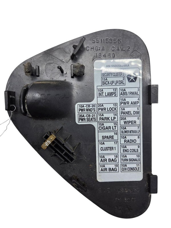 Dash Fuse Panel Cover fits 97 - 00 Dodge Dakota Dark Gray 55115355