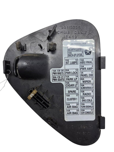Dash Fuse Panel Cover fits 97 - 00 Dodge Dakota Dark Gray 55115355