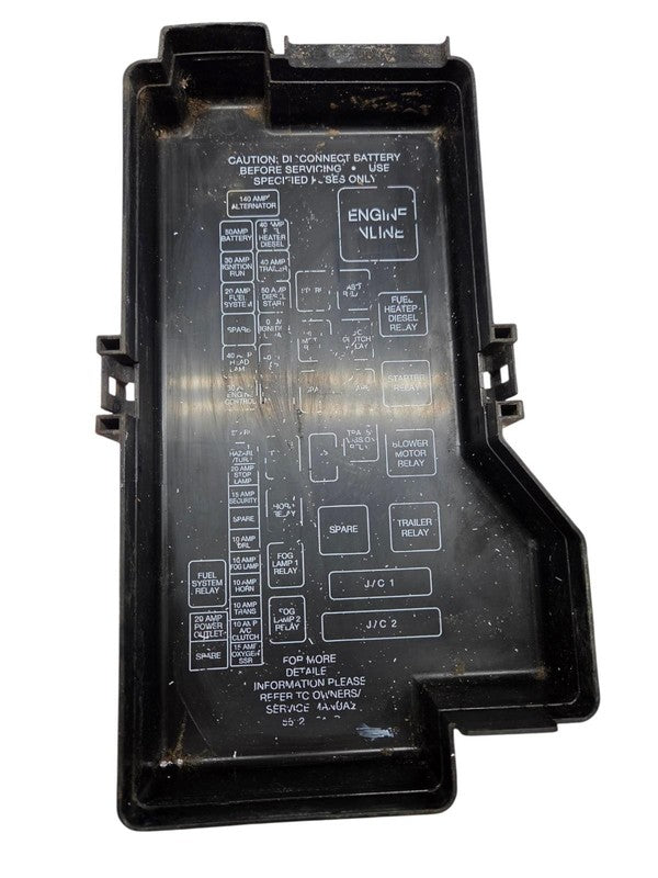 1998 Dodge Ram 2500 Engine Fuse Box OEM 5.9L Gas Automatic 4WD