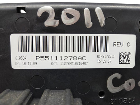 2011 - 2016 Jeep Compass Das Heater Control w/AC  Patriot Caliber 5511