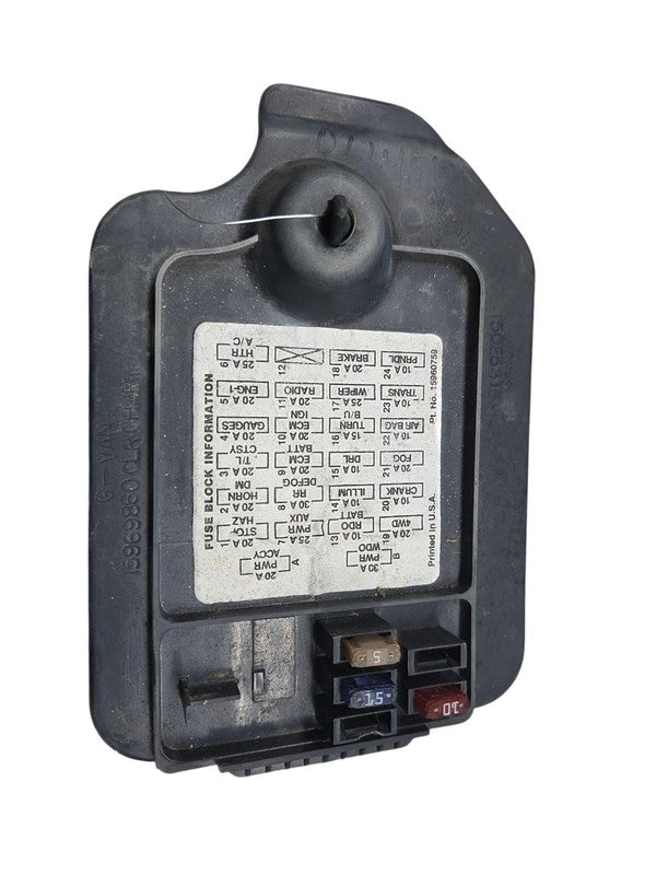 Dash Fuse Panel Access Door Fits 95 - 97 Chevrolet S10 GMC Sonoma 1502
