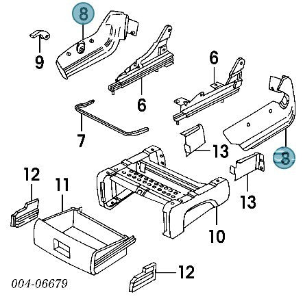 Seat Track Adjusters Left Driver Side Caravan Voyager Town & Country M