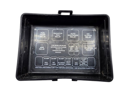 Dodge Dakota Fuse Junction Box Cover OEM 56004433