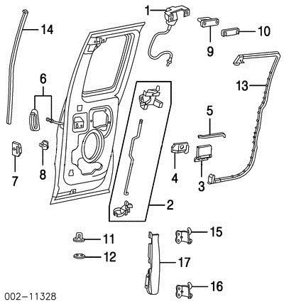Ford F150 Super Cab Rear Door Hinge OEM 97 98 99 00 01 02 03 F65Z18268