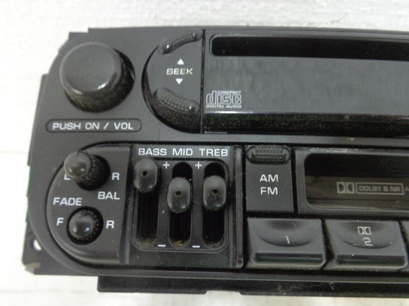 AM-FM Cassette CD player Receiver Fits Dakota Durango Grand Cherokee 0