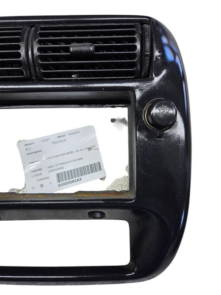 1995-2003 Ford Ranger Radio Black Dash Trim Bezel 4X2 Lighter 12 Outpu