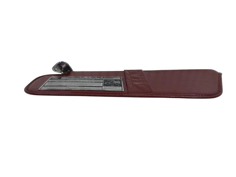 83-92 Ford Ranger Bronco II LH Driver Sun Visor Red Vinyl Touch Drive 