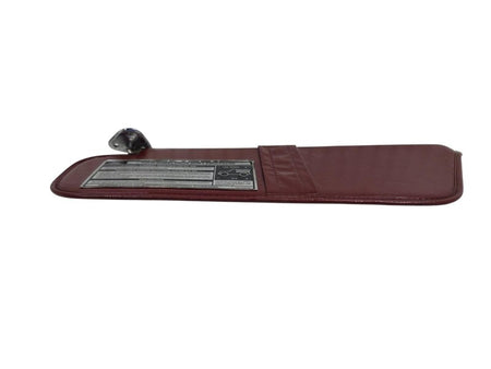 83-92 Ford Ranger Bronco II LH Driver Sun Visor Red Vinyl Touch Drive 