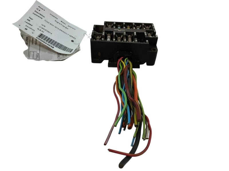 1979 Ford Bronco Fuse Box OEM