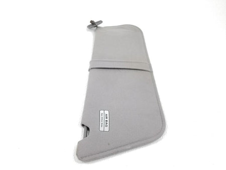 92-96 Ford F150 F250 F350 Bronco LH Driver Sun Visor Gray Cloth Strap 