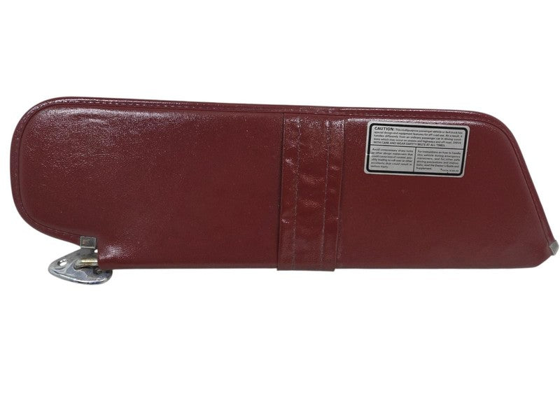 83-92 Ford Ranger Bronco II LH Driver Sun Visor Red Vinyl Touch Drive 