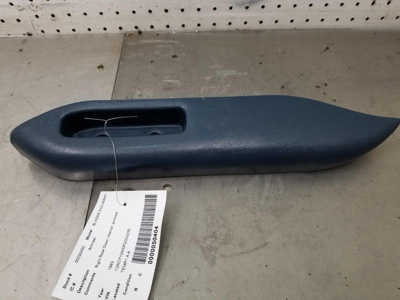 Chevy S10 Blazer REAR Door Arm Rest RIGHT PASSENGER REAR Side Blue 156