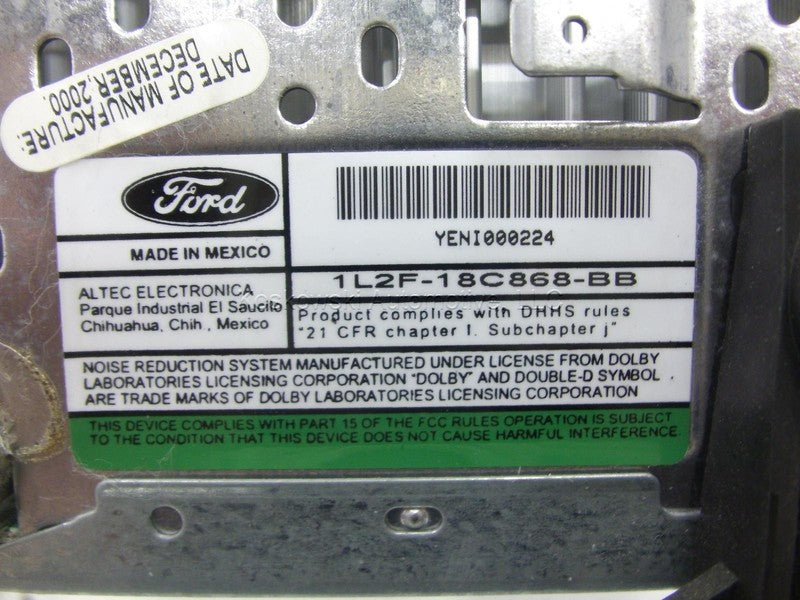 FORD EXPLORER AM FM CD Player 1L2F-18C868-BB 02 03 04 05 Mountaineer