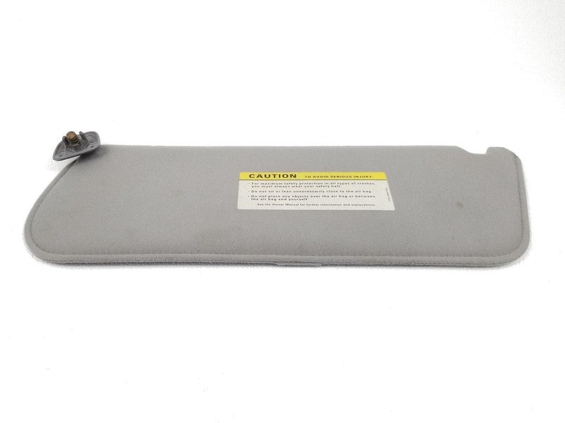 92-96 Ford F150 F250 F350 Bronco LH Driver Sun Visor Gray Cloth Strap 