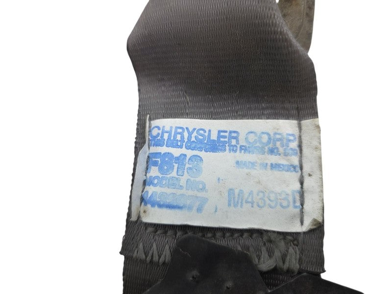 90-96 Dodge Dakota Club Cab LH Rear Seat Belt Buckle Lap Belt Gray OEM