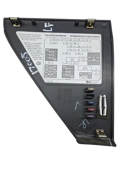 Dash Fuse Panel Cover fits 99 - 02 Chevrolet Silverado GMC Sierra 1577