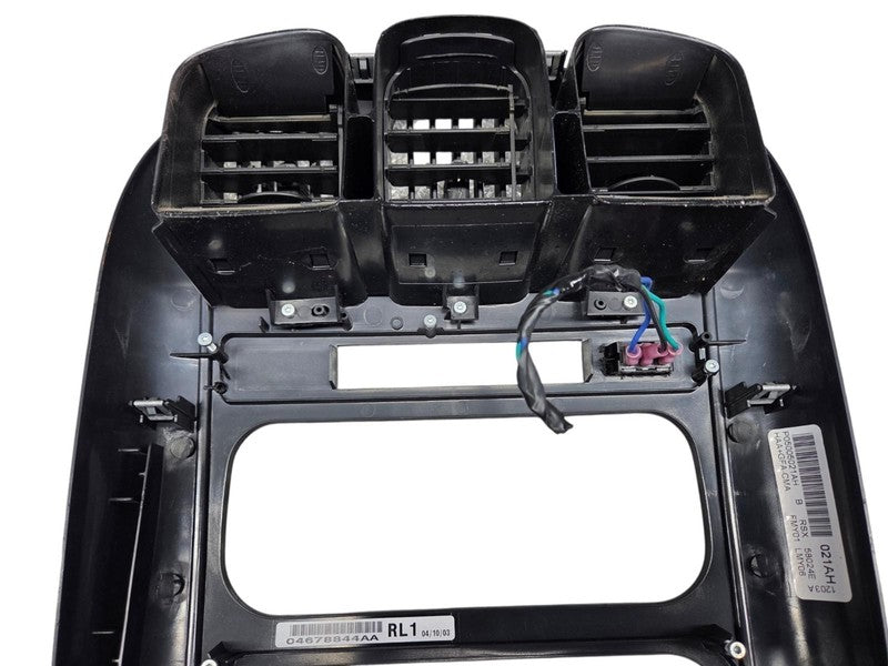 01 - 07 Chrysler Town & Country Center Dash Bezel Black Caravan Voyage