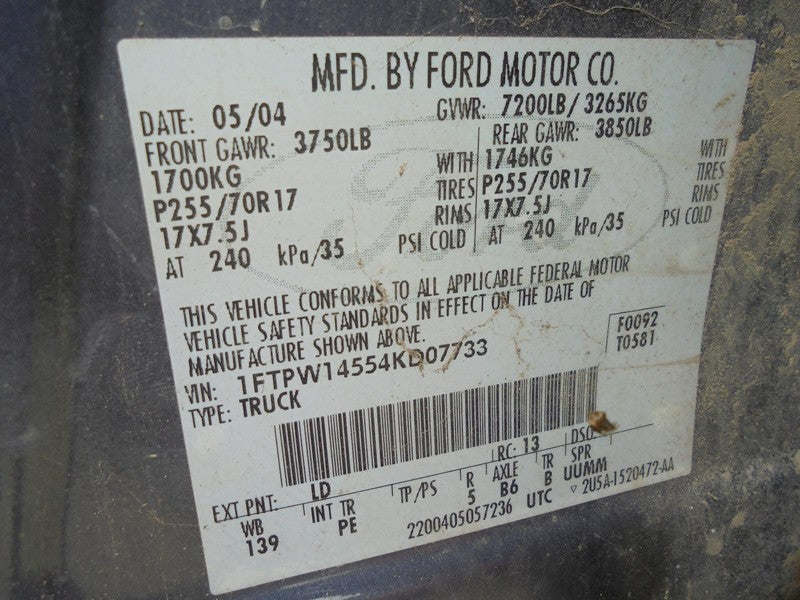 04 - 08 Ford F-150 Right Front Spindle Steering Knuckle Passenger 7L3Z