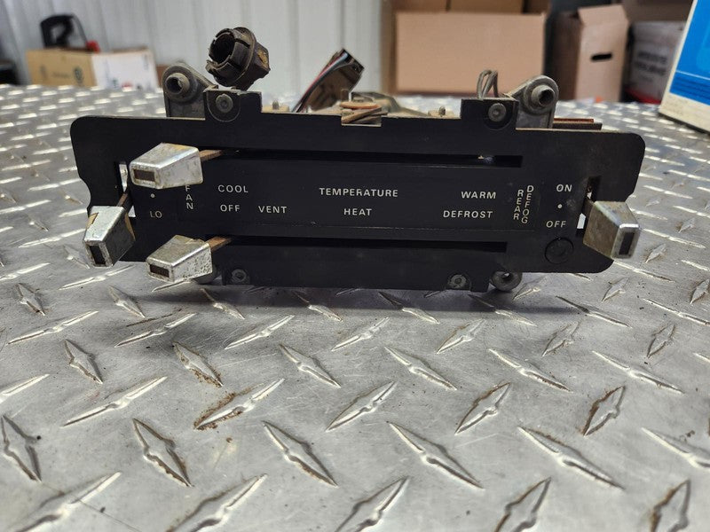 Dash Heater Control removed from 1973 Ford Full Size w/o AC
