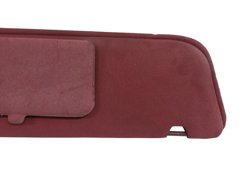 89-92 Ford Ranger Bronco II RH Passenger Sun Visor Red Cloth w Mirror 