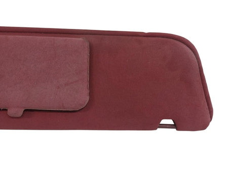 89-92 Ford Ranger Bronco II RH Passenger Sun Visor Red Cloth w Mirror 