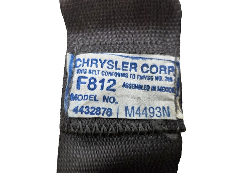 90-96 Dodge Dakota Club Cab RH Rear Seat Belt Buckles Gray OEM 4432876