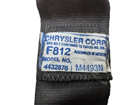 90-96 Dodge Dakota Club Cab RH Rear Seat Belt Buckles Gray OEM 4432876