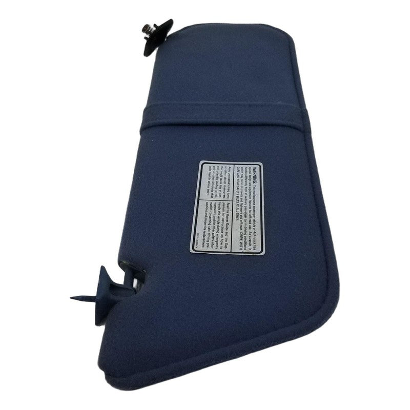 93-97 Ford Ranger Mazda B-Series LH Driver Sun Visor Blue Cloth w Stra