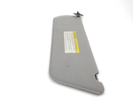 92-96 Ford F150 F250 F350 Bronco LH Driver Sun Visor Gray Cloth Strap 