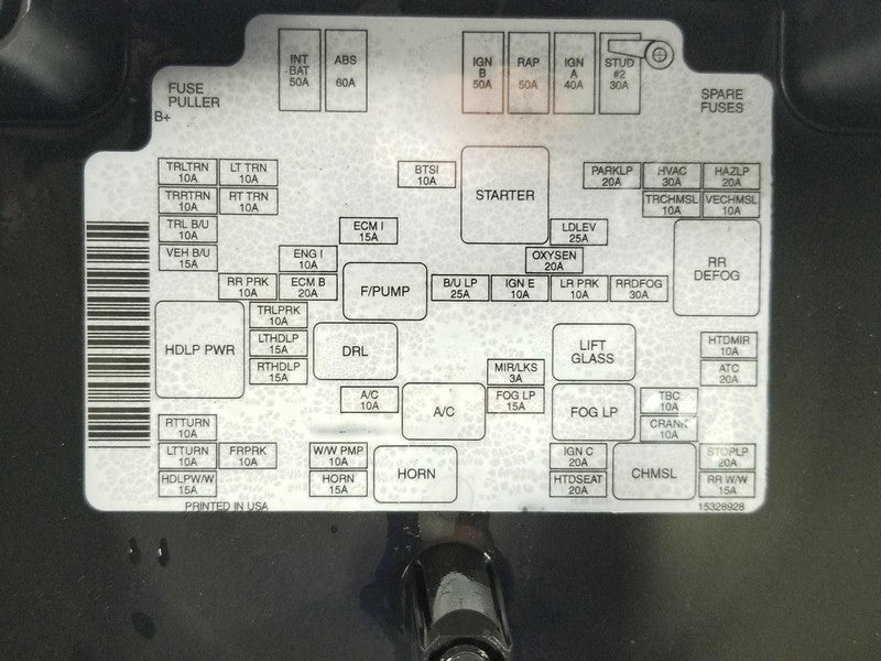 00-04 Chevy S10 GMC Sonoma Underhood Fuse Relay Center Box w/ Lid OEM 