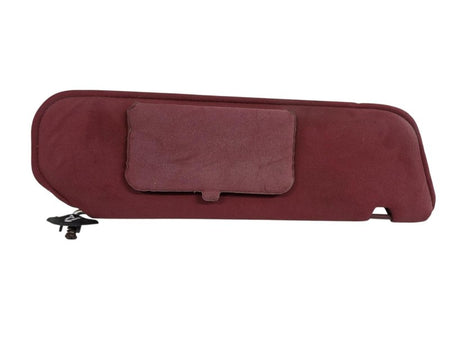 89-92 Ford Ranger Bronco II RH Passenger Sun Visor Red Cloth w Mirror 