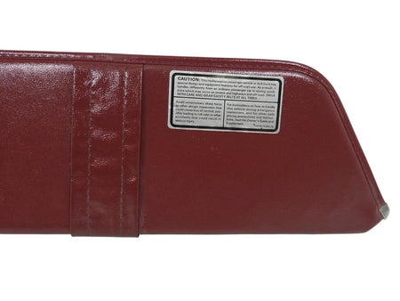 83-92 Ford Ranger Bronco II LH Driver Sun Visor Red Vinyl Touch Drive 