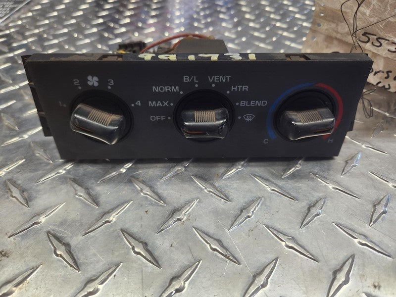 Dash Heater Control fits 91 - 93 Chevrolet Beretta Corsica 01229455