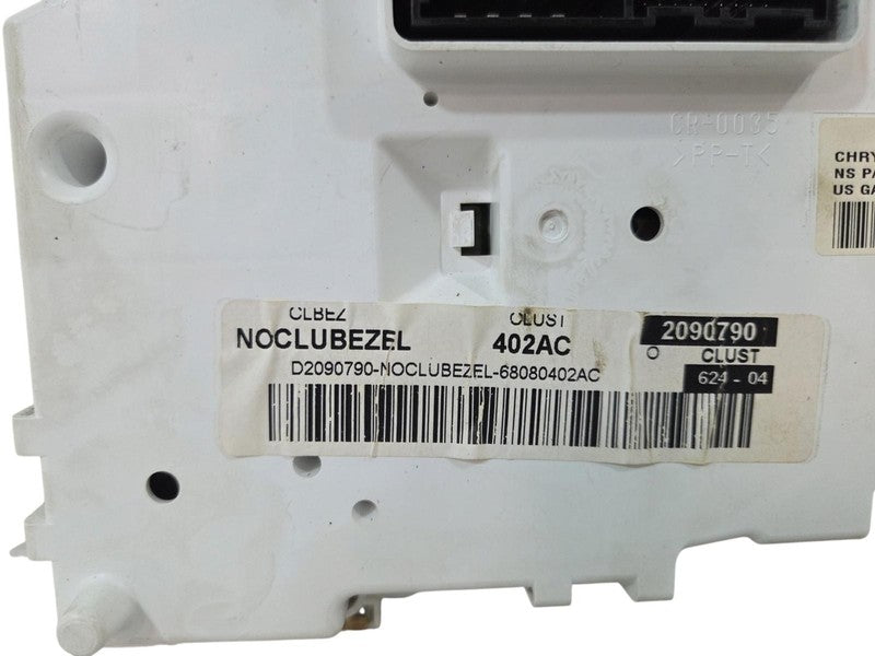 11 - 13 Jeep Compass Dash Instrument Cluster Assembly 68080402AC Patri