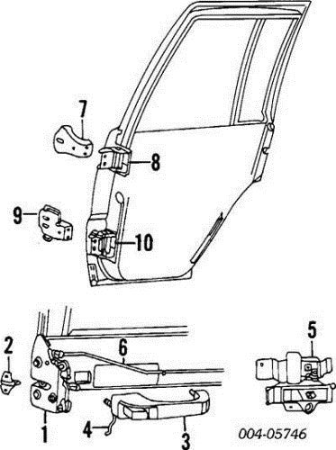 Interior Door Handle Jeep Grand Cherokee 93 94 95 96 97 98 OEM Right P