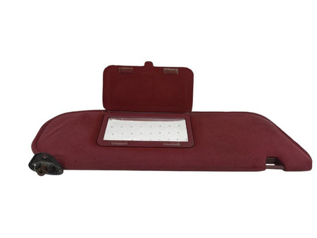 89-92 Ford Ranger Bronco II RH Passenger Sun Visor Red Cloth w Mirror 