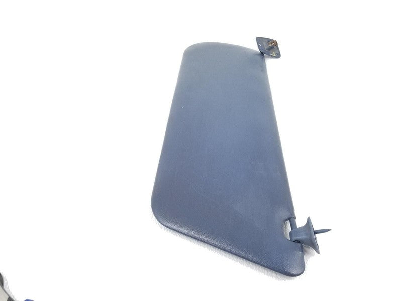 87-91 Ford F150 F250 F350 Bronco LH Driver Sun Visor Blue Vinyl OEM
