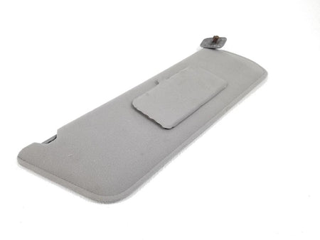 92-96 Ford F150 F250 F350 Bronco RH Passenger Sun Visor Gray Cloth w M