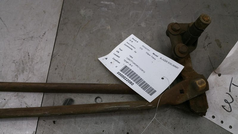 87 - 93 Chevrolet S10 Wiper Transmission Linkage OEM GMC S15 Sonoma 22